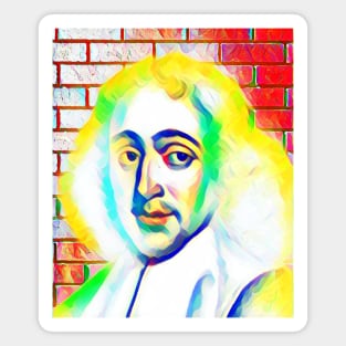 Baruch Spinoza Colourful Portrait | Baruch Spinoza Artwork 10 Magnet